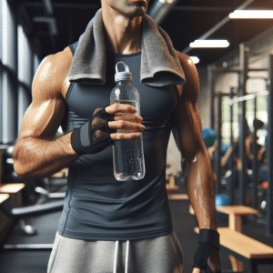 athlete drinking alkaline water